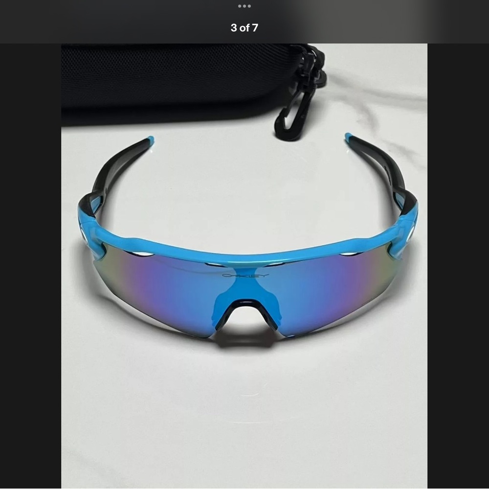 Oakley Radar EV Path Sunglasses Blue Frame Polarization Lenses